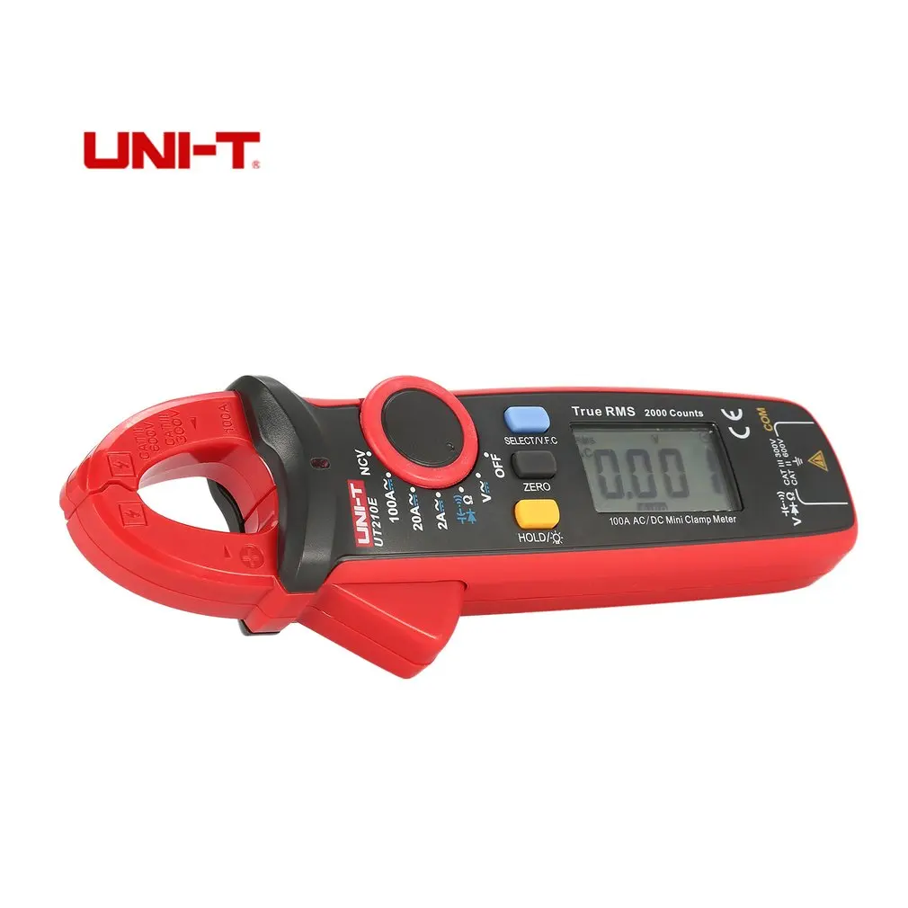 

UNI-T Mini True RMS Digital Handheld Clamp Multimeter Volmeter Auto Range DC/AC Voltage Temperature NCV UT210C 210D 210E
