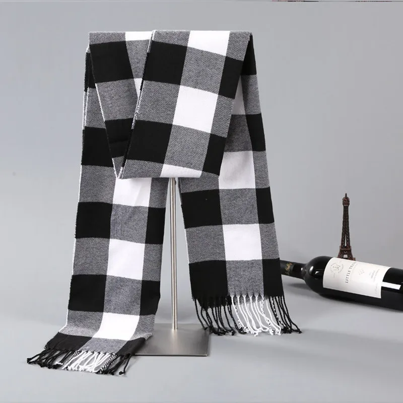 Зимний мужской шарф, Европейский хлопковый шарф, брендовая шаль, вязанная кашемировая шаль, в полоску, Sjaal Mannen tassels bufanda hombre szalik