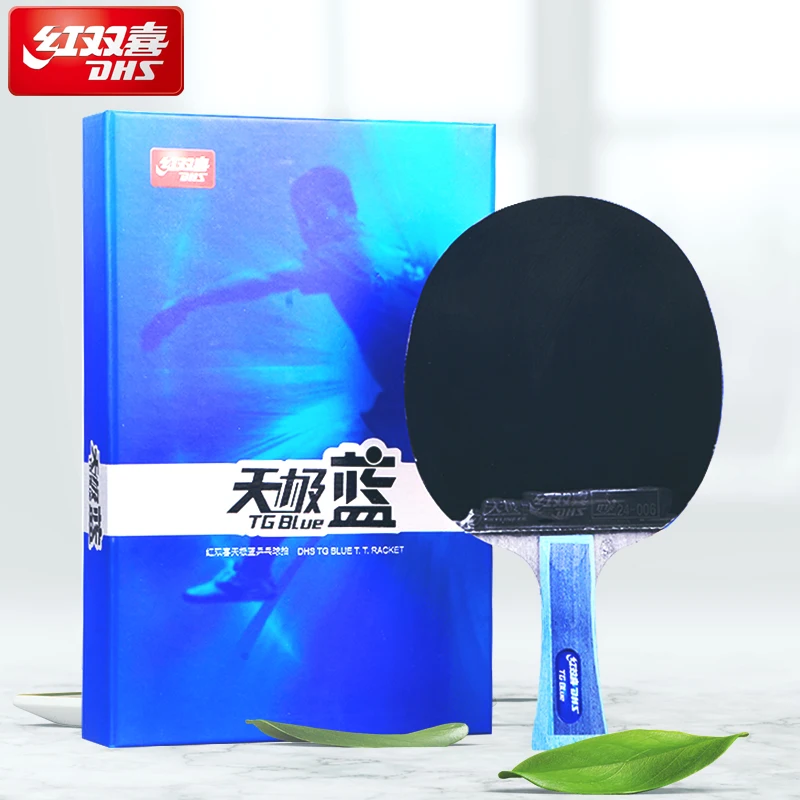

Original DHS TB2/TB6 table tennis racket ping pong TG BLUE + Tin Arc Sponge pimples in rubbers for provincial team with cover