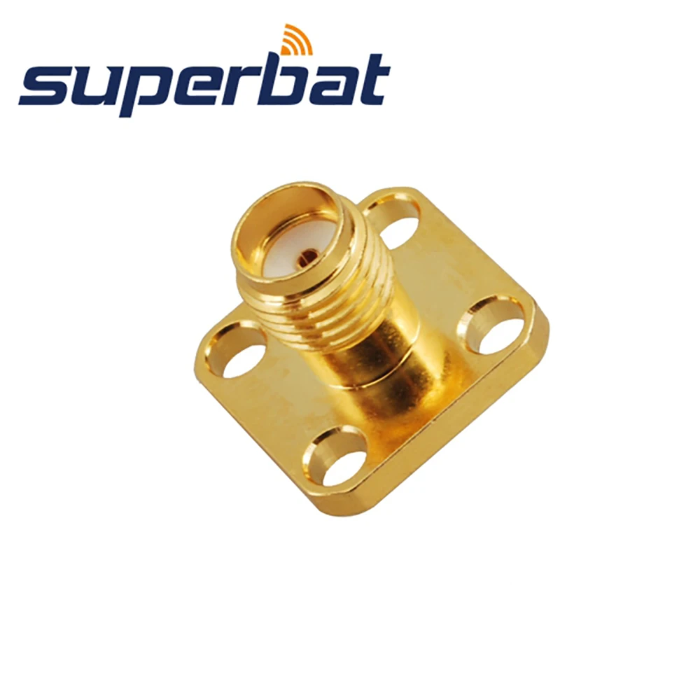 Superbat 10 шт. Бесплатная доставка SMA 4 отверстия Шасси Панель крепление Джек женский