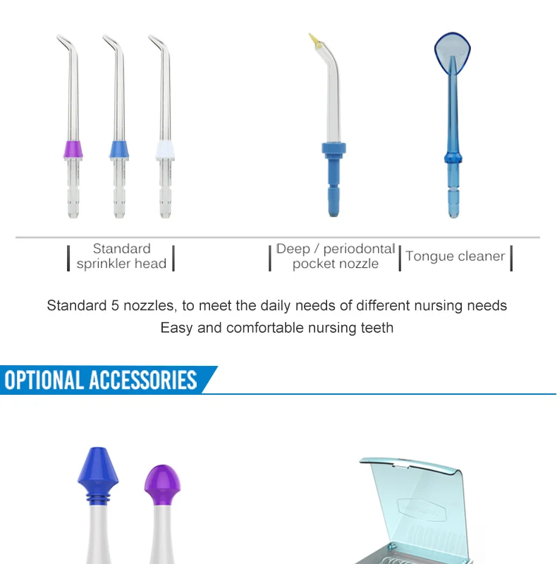 Waterpulse Dental Water Flosser Oral Irrigator Waterpick Dental Floss Water Irrigation Jet Dental Tooth Floss V600g 10