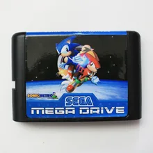 Sonic Classic Heroes 16 bit sega MD игровая карта для sega Mega Drive для Genesis