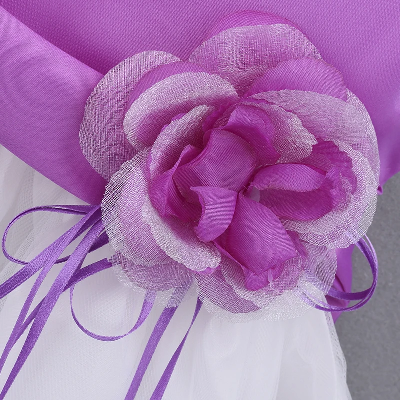 MB019Flower Детские 1st 2nd наряд для дня рождения новорожденных с короткими рукавами, праздничное платье для маленьких девочек одежда для крещения платье-пачка для крестин и свадебное платье Детские вечерние платья
