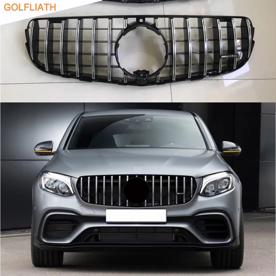 GOLFLIATH AMG Front grille center grill for 2014 2017 Mercedes benz