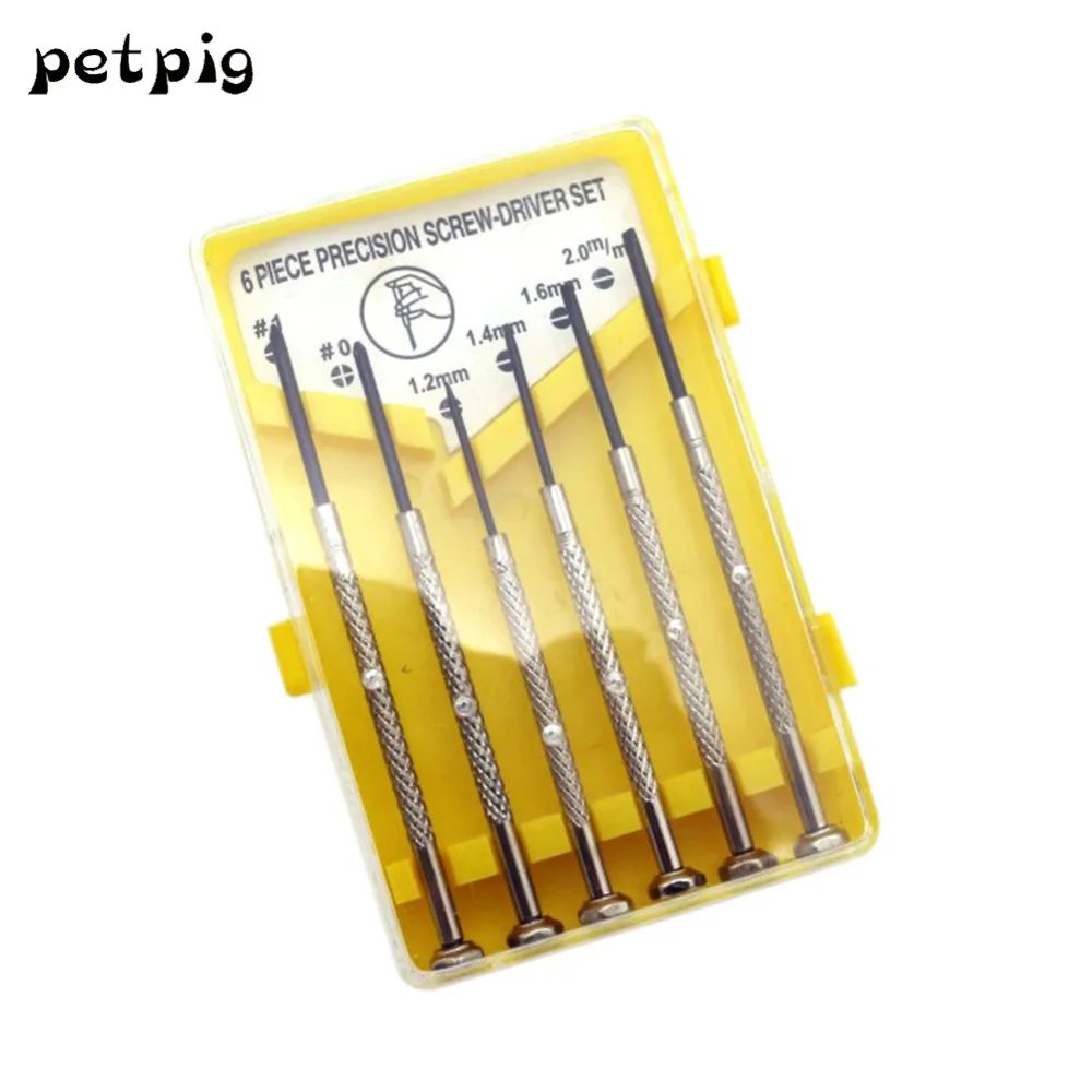 

Tool Set Watchmaker Tools 6PCS Screwdriver Repair Open Tools Kit Screwdrivers Set for Men Women Watch Screwdriver Attachments