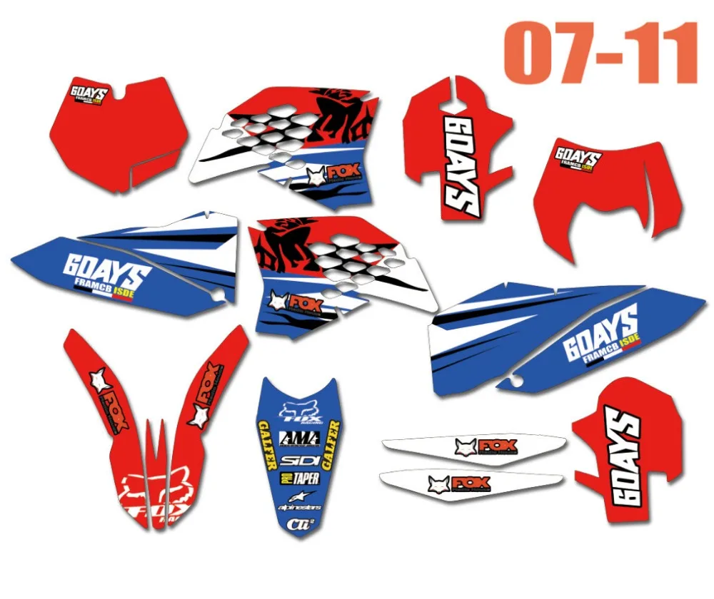 

Motorcycle Graphics Stickers Decals For KTM EXC XCF 300 450 530 2008 2009 2010 2011