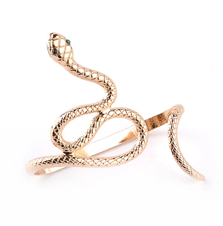 ZRM модный винтажный браслет в форме змеи и ладони, Браслет-манжета, кольцо для женщин, ювелирное изделие, подарок, Прямая поставка