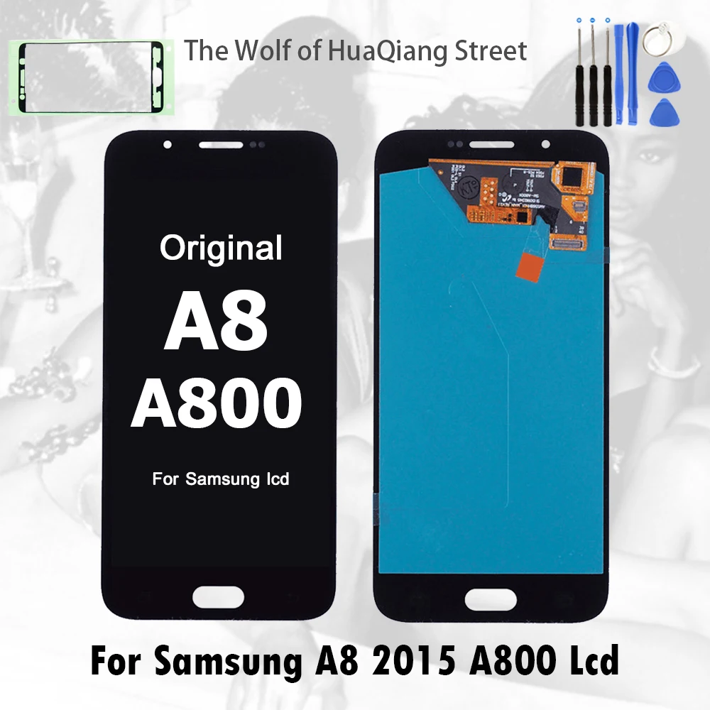 

Super AMOLED Display for SAMSUNG Galaxy A8 2015 A8000 A800 A800F LCD Touch screen Digitizer Assembly Replacement