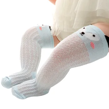 Calzini alti al ginocchio per neonati Neonato Bambino Ragazzo Ragazza Primavera Estate Maglia stile Tubo di cotone animale Calzini alti lunghi 0-3 anni 1