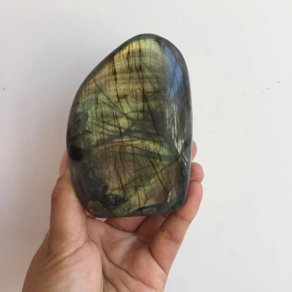 

energy stone 100% Natural heavy flash labradorite crystal reiki healing gemstone labradorite specimen as display Madagascar