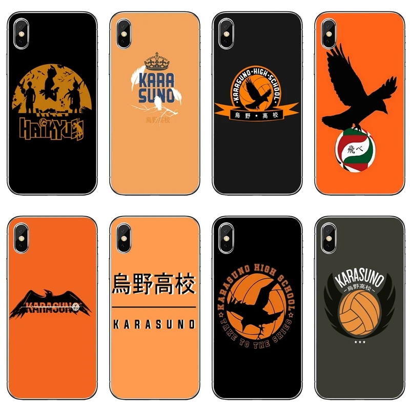 

Anime Haikyuu Karasuno Logo Luxury For Apple iPhone 8 7 plus 6s 6 plus X XR XS Max SE 5s 5c 5 4s 4 TPU Soft phone cover case
