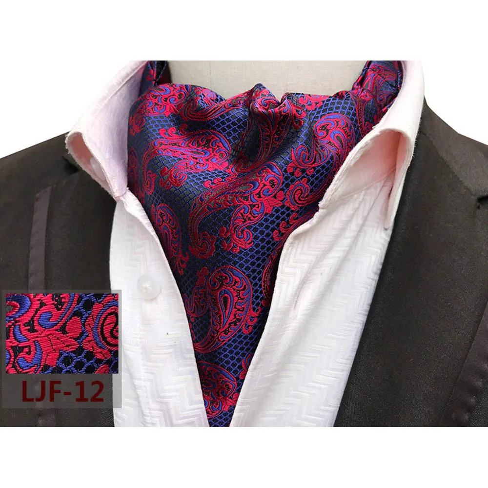 Мужской галстук с цветочным принтом пейсли, галстук-бабочка, джентльменские Галстуки для свадебной вечеринки, HZTIEZ0314 - Цвет: LJF12