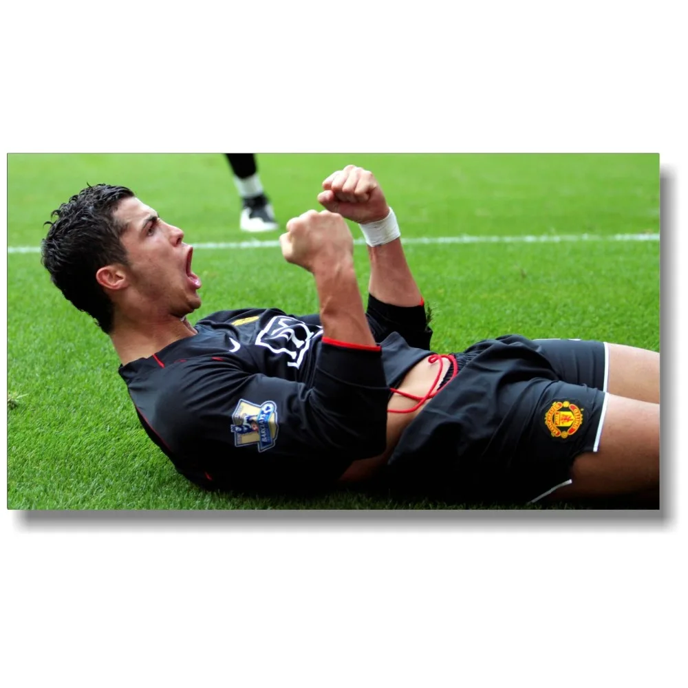 

Cristiano Ronaldo Football Star Poster Art Silk Poster Print 60x110 80x146 cm Wall Picture for Living Room