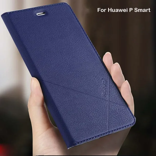Best Offers Wallet Case For Huawei P Smart Cover On Luxury Retro PU Leather Flip Phone Case For Huawei P Smart /Enjoy 7s Case Covers