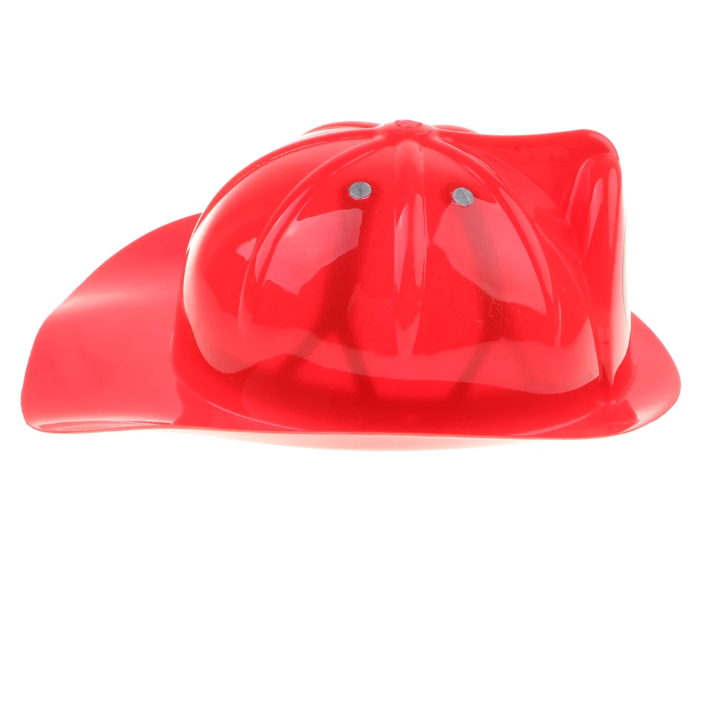 Adjustable Firefighter Helmet Hat - Kid & Boy Fireman Role Playing Costumes Dress Up Pretend Play Game Toys