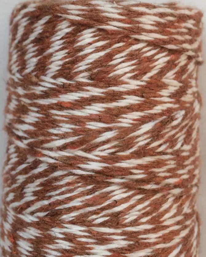 1 шт двойной цветной хлопковый шпагат тонкий 4ply шпагат(110 ярдов/катушка) поделки из шпагата 22 вида цвета оптом по EMS - Цвет: coffee white