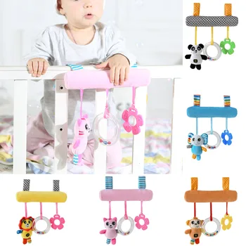 

Infant Toddler Baby Kids Cartoon Animal Style Stroller And Bed Spiral Cart Seat Pram Hanging Toy Safety 0-12 months toy for baby