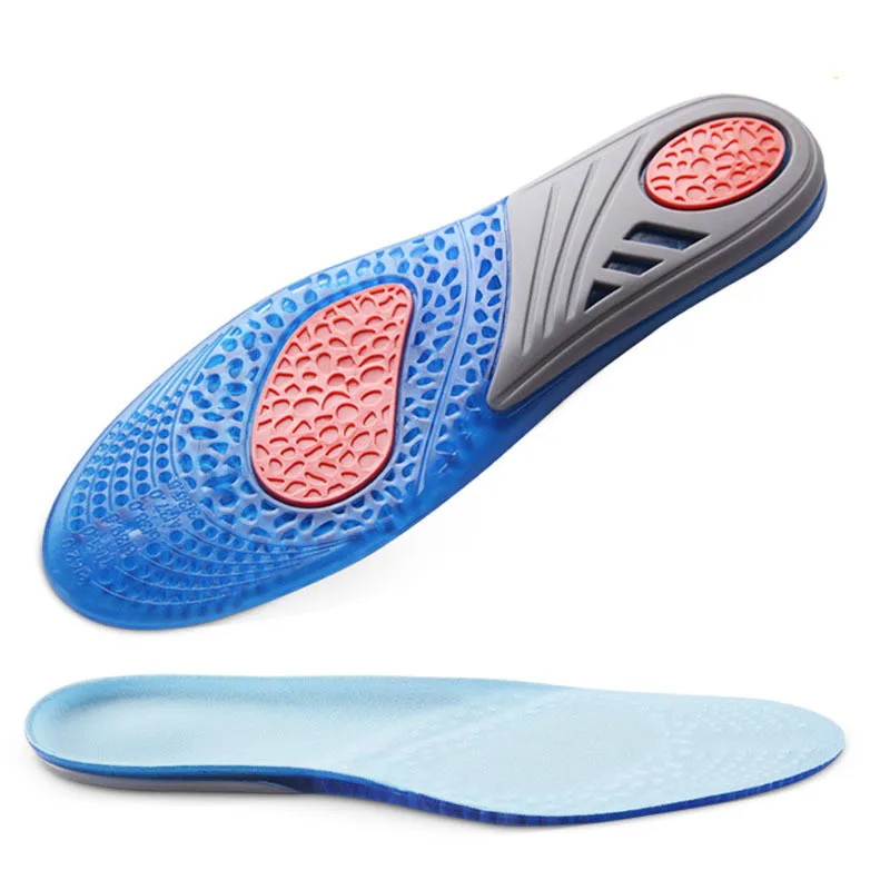 Silicone Gel Insoles Comfortable Shock Absorption Pads Foot Care for