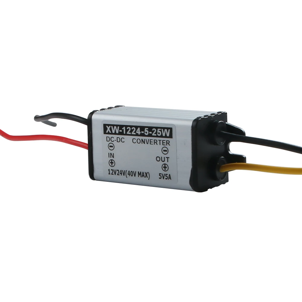 

Best Price DC DC Power Supply Converter 12V/24V(6.5-40V) Step Down To 5V 5A 25W Regulator Module Adapter For LED Car Display