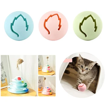 

3PCS Creative Cat Toy Light Bell Ball Maple Leaf Ball Mint Bell Light Pet Funny Cat Creative Funny Interactive Pet Toys Supplies