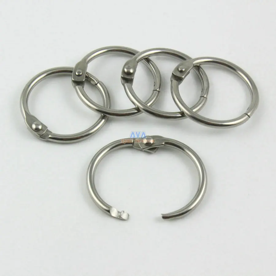 30 Pieces 19mm Stainless Steel Curtain Rings Curtain Open Rings Sliding Hook