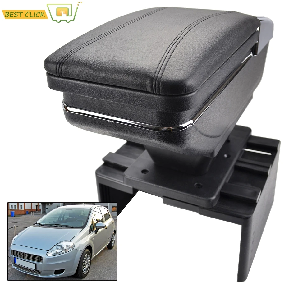 Noir Accoudoir Centre Console Pour Fiat Albea Bravo Doblo Linea Marea Strada