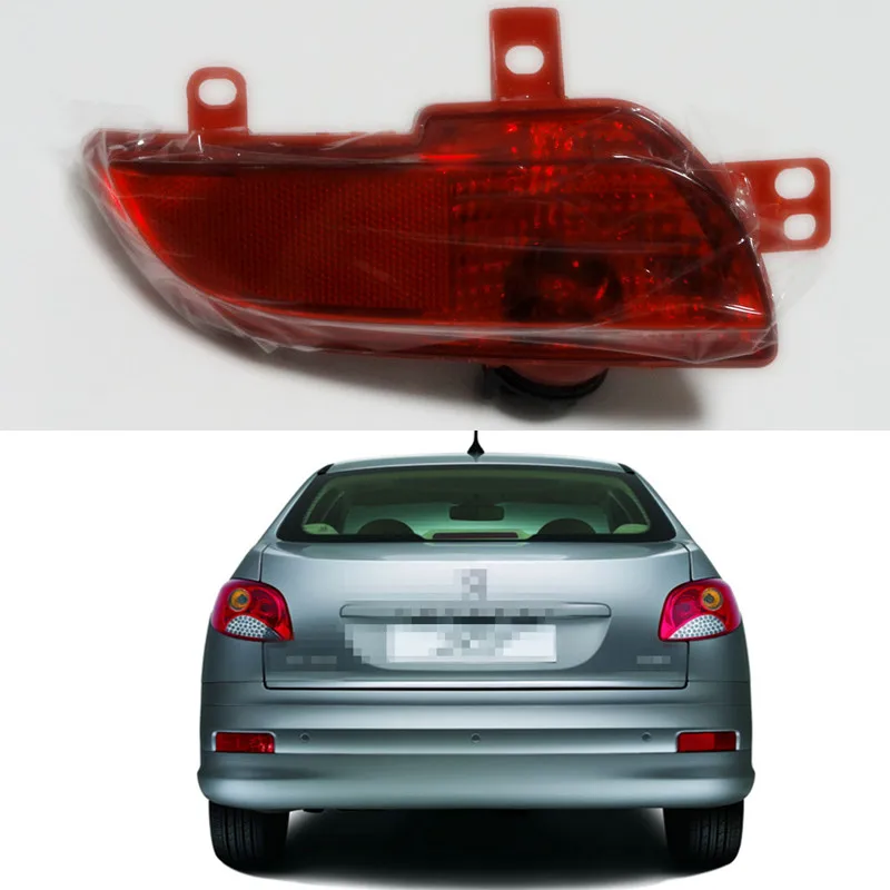 

1Piece Rear bumper light fog light Replacement New Left side For Peugeot 207