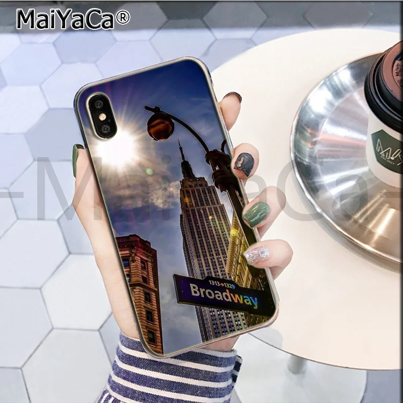 Maiyaca Нью-Йорк Эмпайр Стейт Билдинг чехол для телефона для iphone 11 pro X XS MAX 66S 7 7plus 8Plus 5S SE XR