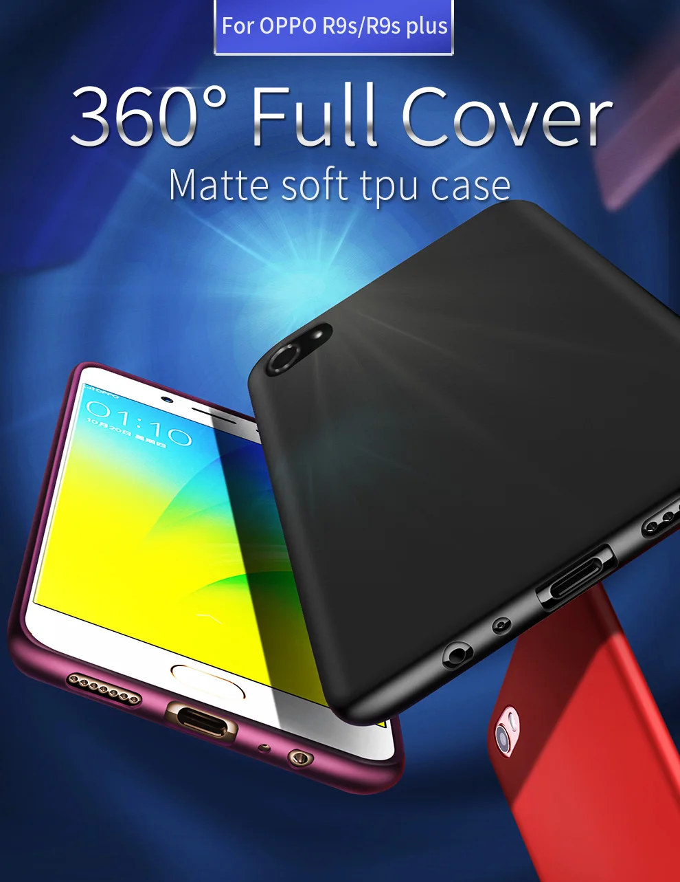 X-Level Guardian Soft Matte TPU Case for oppo R9S Scrub Back Cover OPPO R9s Frosted Silicon |