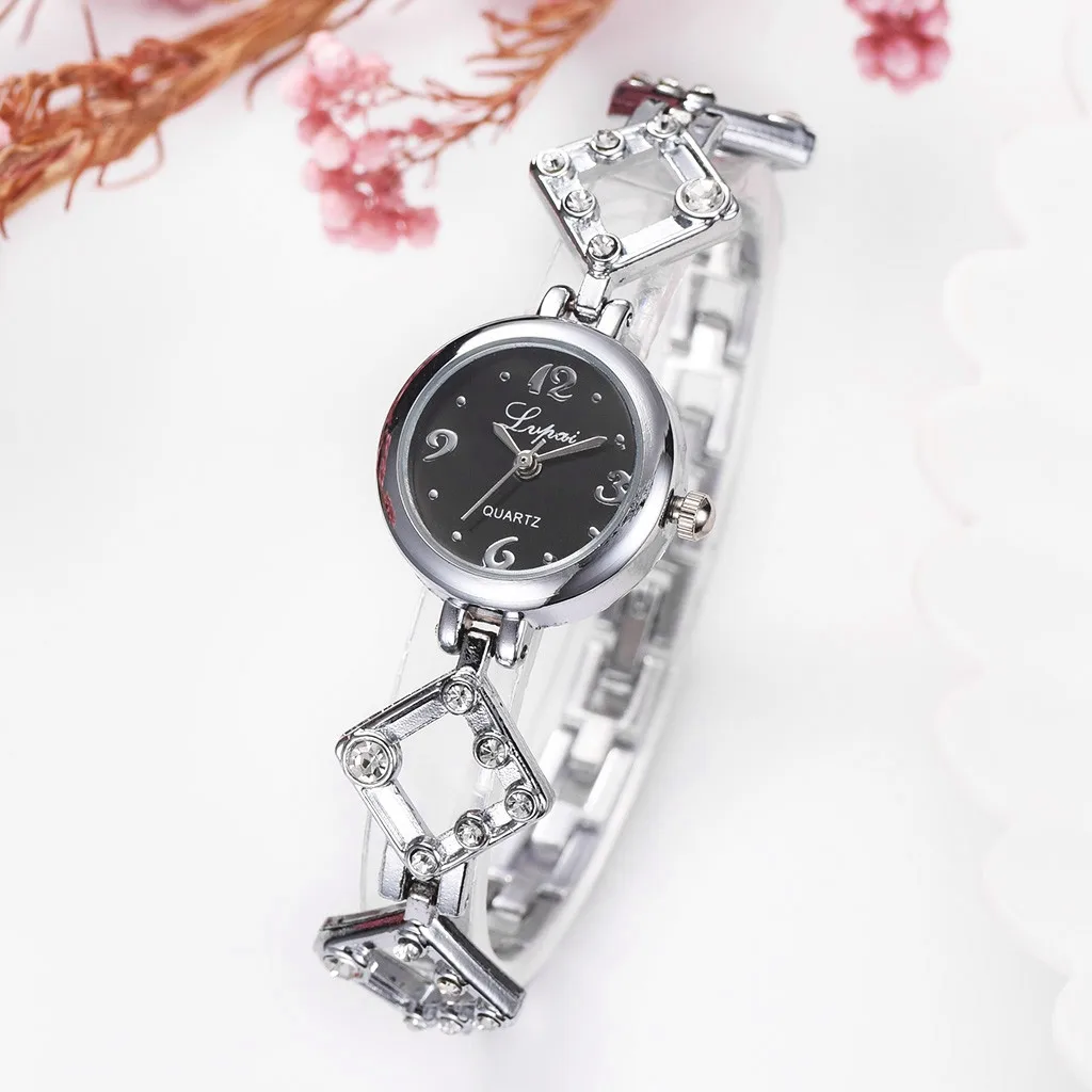 Европейский и американский простой повседневное Малый Нежный Женская кварцевые часы с браслетом часы механизм silent montre homme 50