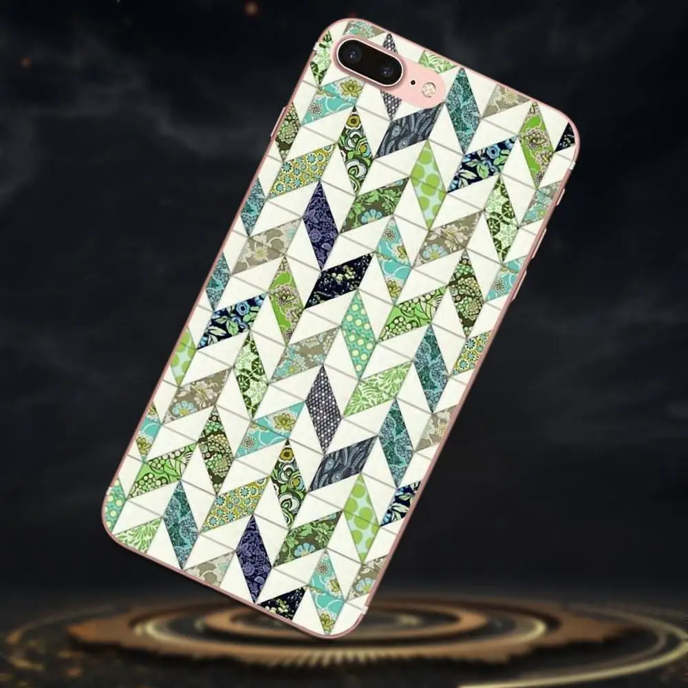 Green Chevron On Wood For Apple iPhone 4 4S 5 5C 5S SE 6 6S 7 8 Plus X XS Max XR Soft Silicone TPU Transparent Capa