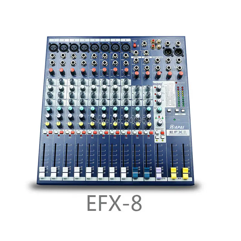 Профессиональный 8 канальный караоке микрофон EFX8 со звуковой микшерной