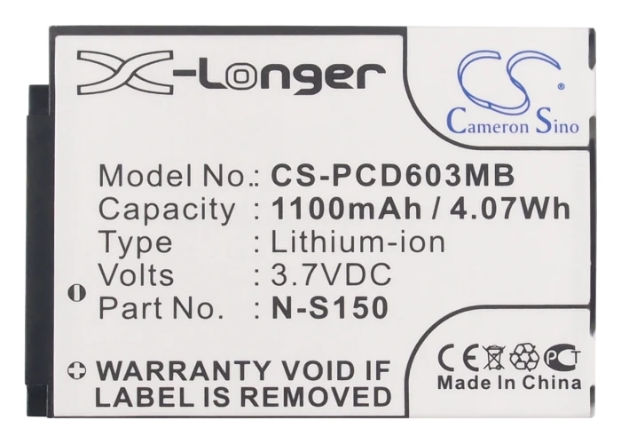 

Cameron Sino SN-S150 Li-ion Battery For Philips SCD603 SCD-603/00 SCD-603H