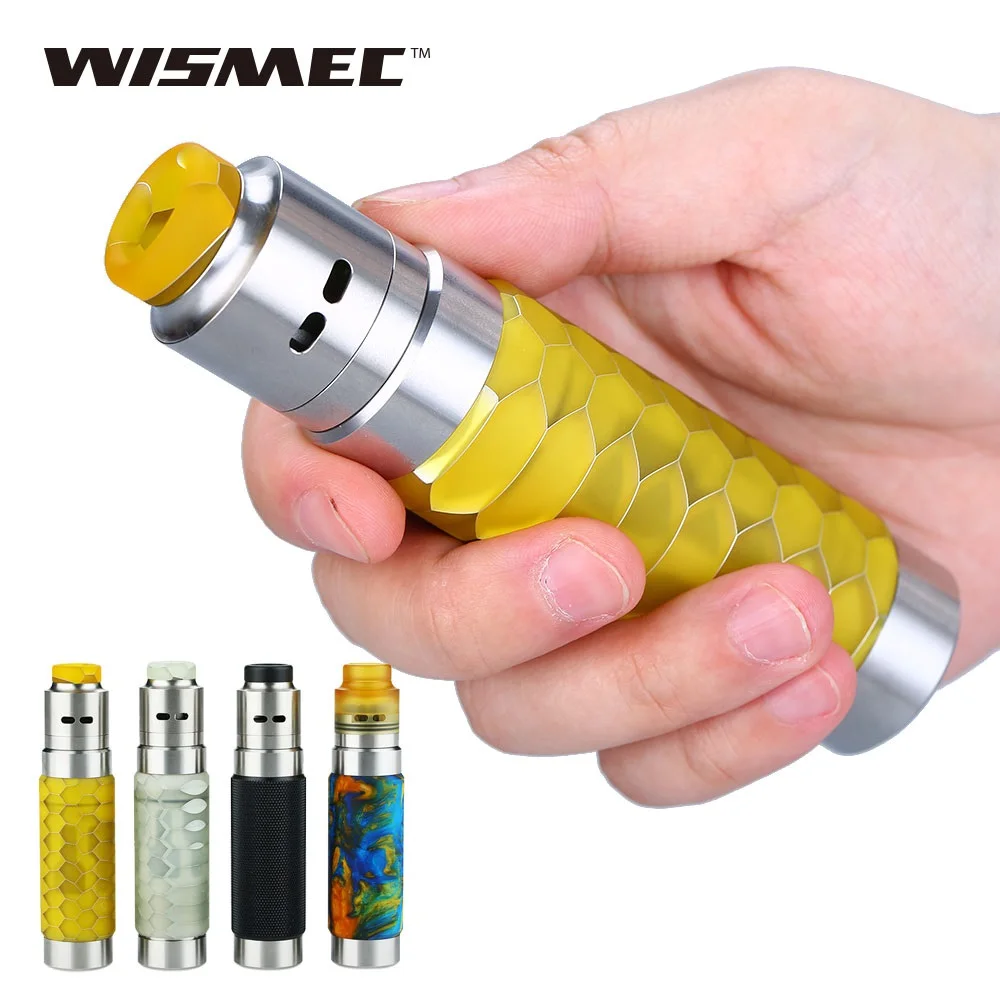 Original WISMEC Reuleaux RX Machina Kit with Guillotine RDA Tank No 18650 font b Battery b