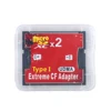 TISHRIC NEW 2022 Two Ports Micro SDXC/ Micro SDHC / Micro SD TF To CF Cardreader SD Card Reader SD Card Adapter Converter ► Photo 2/6