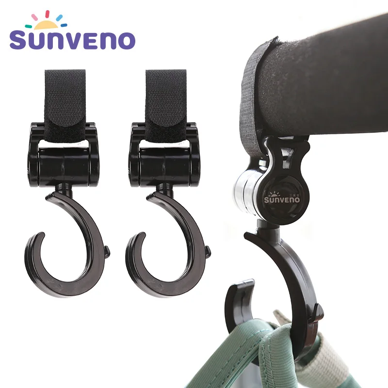 Baby Stroller Hanger Bag Stroller hooks Pram Rotate 360 Cart Hook 2pcs