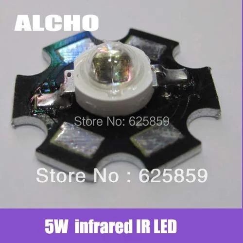 

2pcs 5W Infrared IR 940NM High Power LED Light Emitter with 20mm Star Heatsink