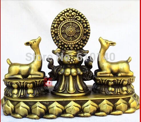 

Eight Deer deer Falun copper ornaments mascot gifts Esoteric Buddhism