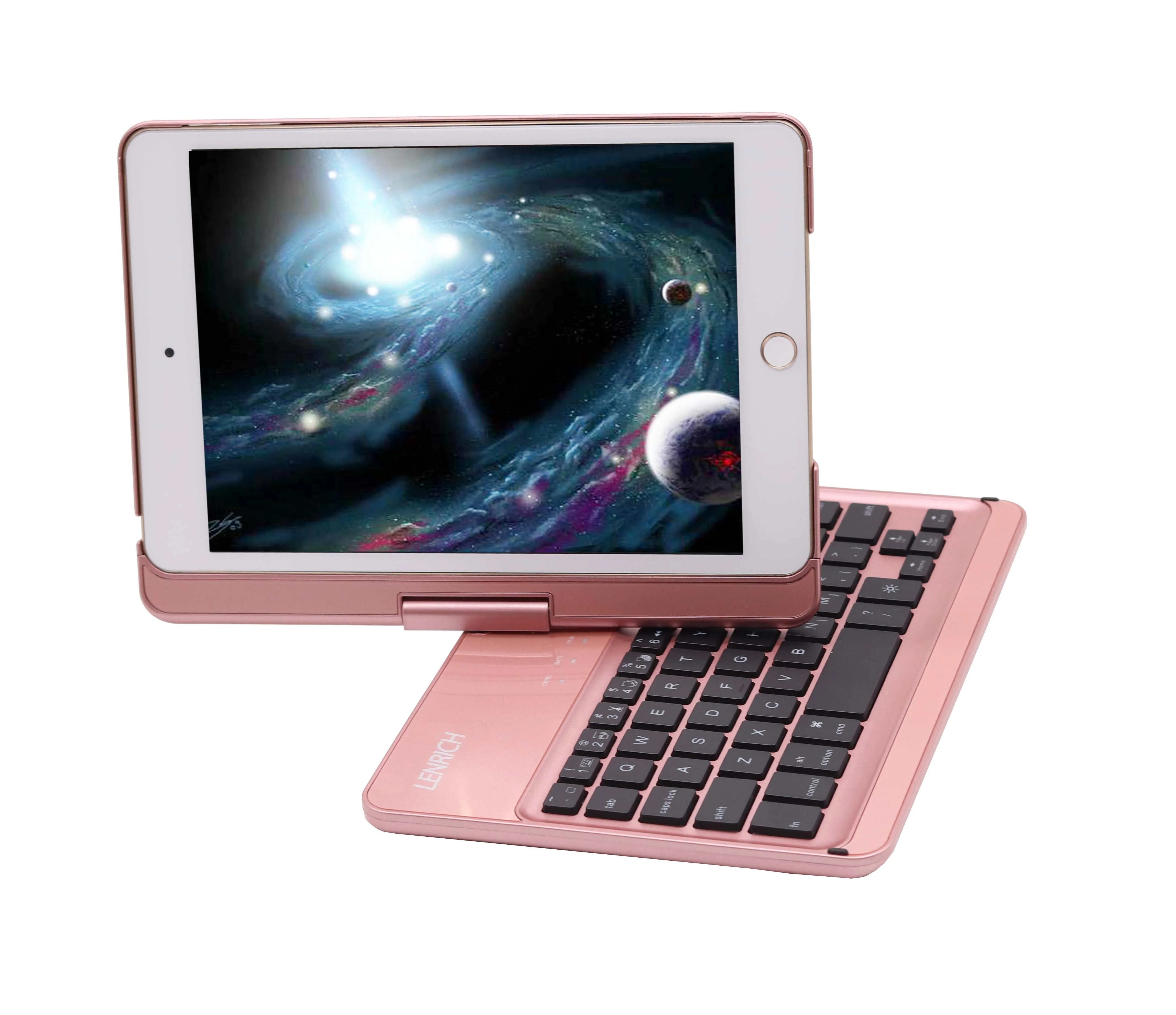 For New Ipad Mini 5 19 Ipad Mini 4 Case Keyboard With Backlit Lenrich Slim 360 Degree Rotatable Wireless Bluetooth Case Tablets E Books Case Aliexpress