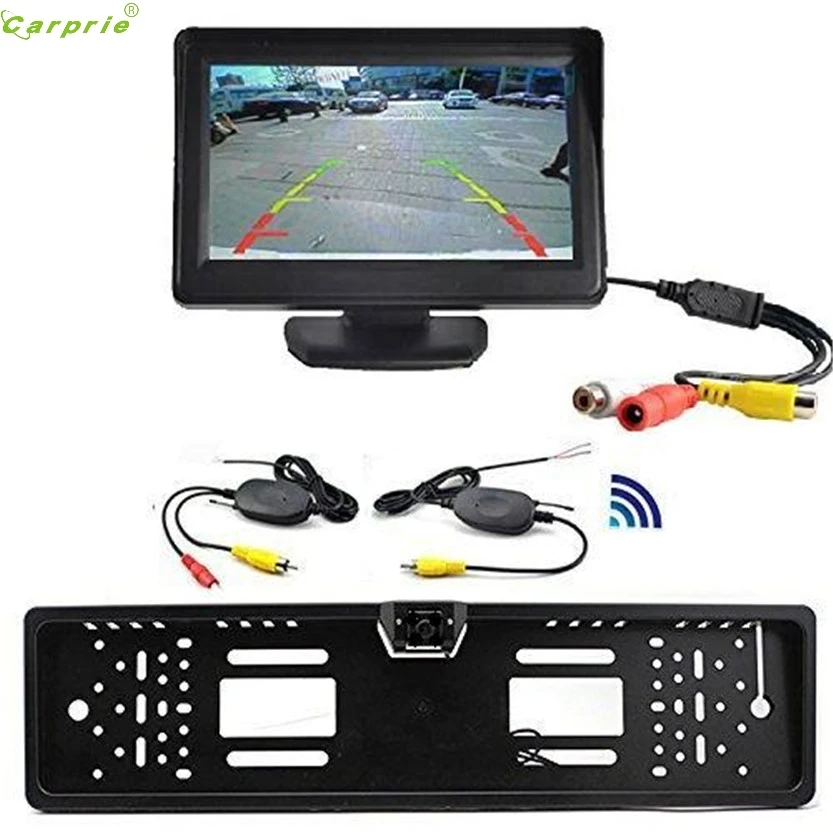 

Cls 4.3" TFT LCD Monitor + Wireless Car Backup Camera Rear View System Night Vision Aug 12 5up
