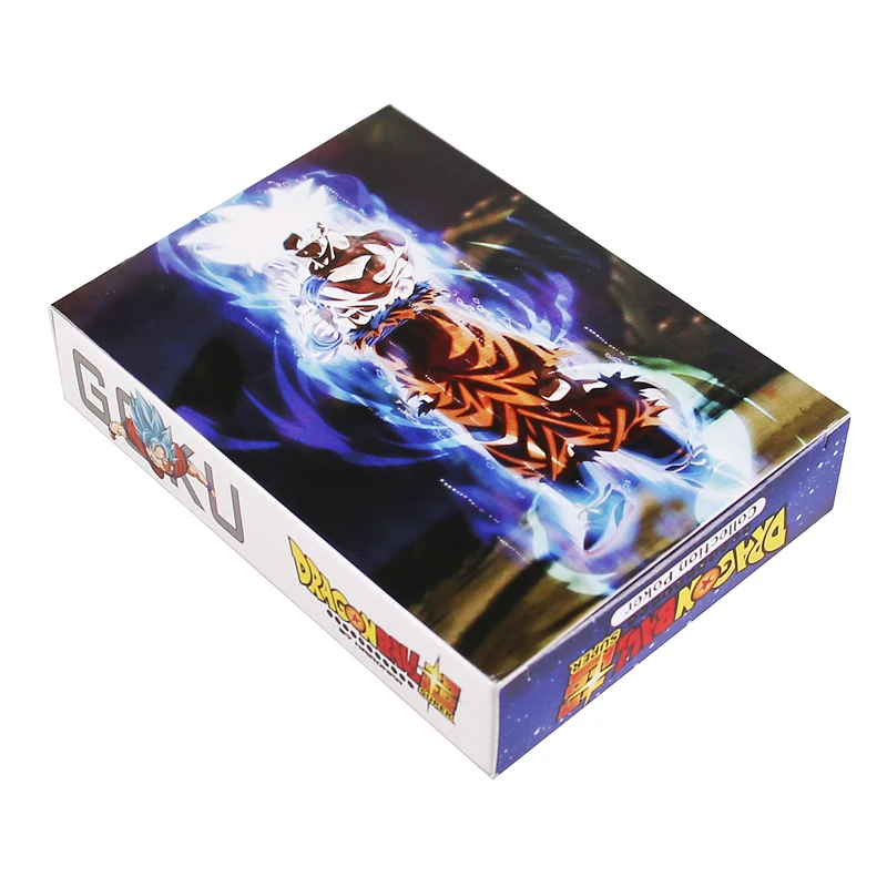 Игра коллекция битва карты детская интерактивная игрушка игральные карты Dragon Ball карты Сон Гоку Saiyan Budokai ультра инстинкт - Цвет: Светло-серый
