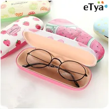 Милый мультяшный чехол для солнцезащитных очков со свежими фруктами портативный защитный футляр для очков