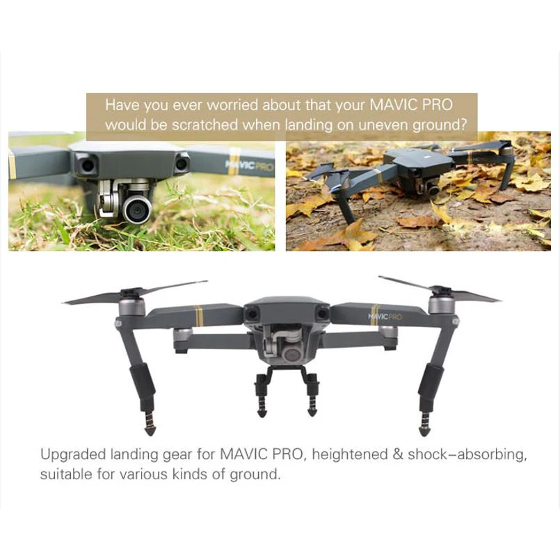 Амортизирующее шасси для DJI Mavic Pro усиленные стабилизаторы Gimbal Protector посадочное