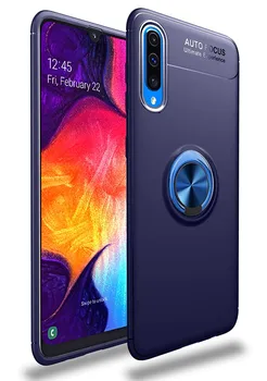 

Stand case Silicone with Ring for Samsung Galaxy A50 Blue