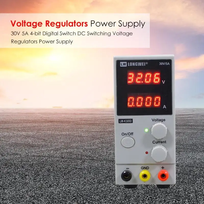 

30V 5A 4-bit Digital Switch DC Switching Voltage Regulators Power Supply 110v-220v Power Source Electrical Equipment and Supply