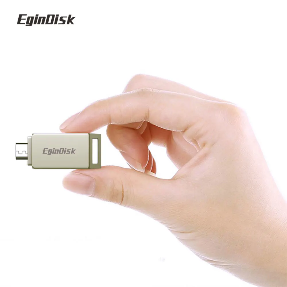 EginDisk диск на ключе подарок Otg USB флеш накопитель для телефона металлический