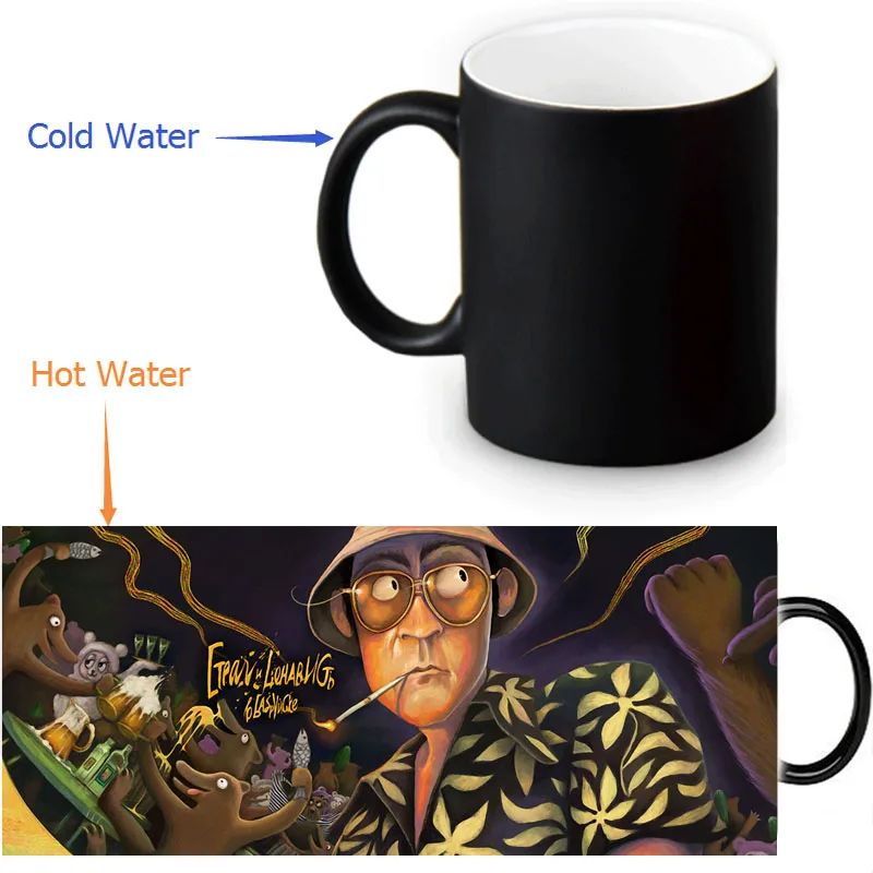 

Fear, and Loathing in Las Vegas Colour Change Morphing Mug Heat Sensitive Magic Morph Coffee Mugs 350ml/12oz