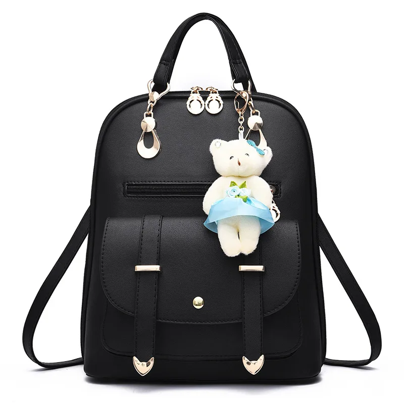 

Women Backpack Vintage Casual PU Leather Mini Backpack Lovely Girls School Bookbags Fashion Solid Small Backpacks Travel Bags