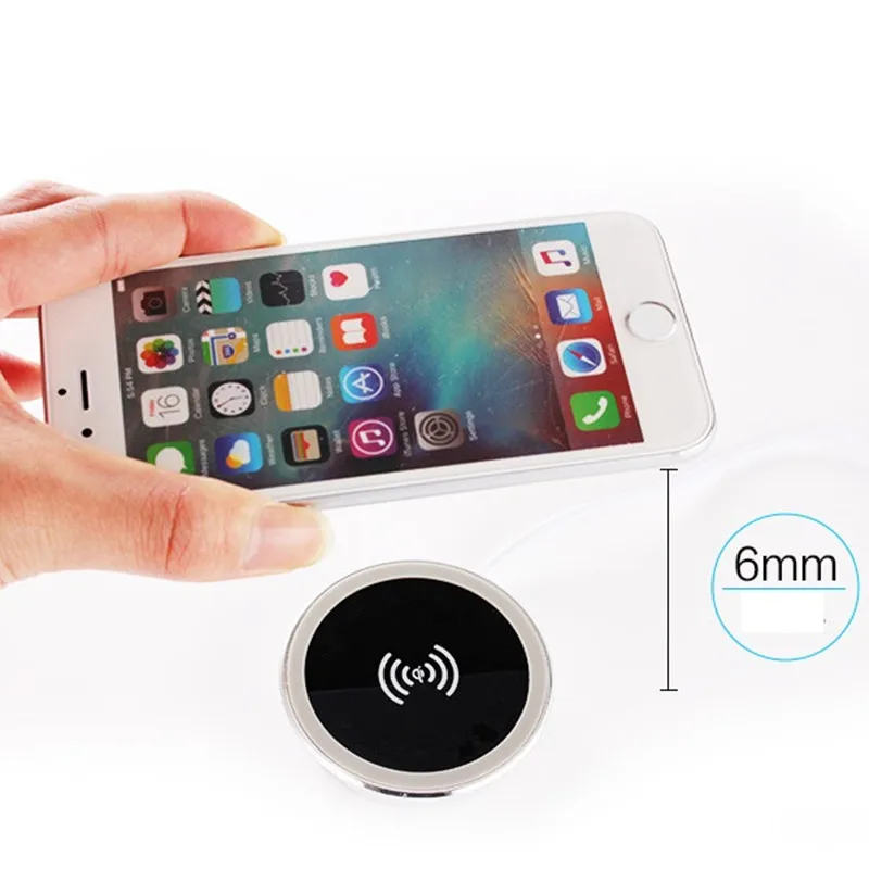 

Waterproof Embedded Furniture Table Desktop 10W 7.5W or 5W Qi Standard Wireless Charger Charging Pad for Iphone X 8 Smartphone