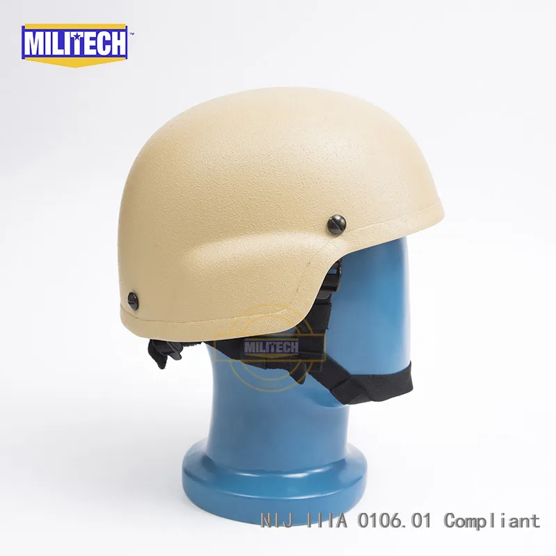 Пуленепробиваемый шлем MILITECH DE NIJ IIIA 3A MICH арамидный ACH пуленепробиваемый Mitch 2000 с